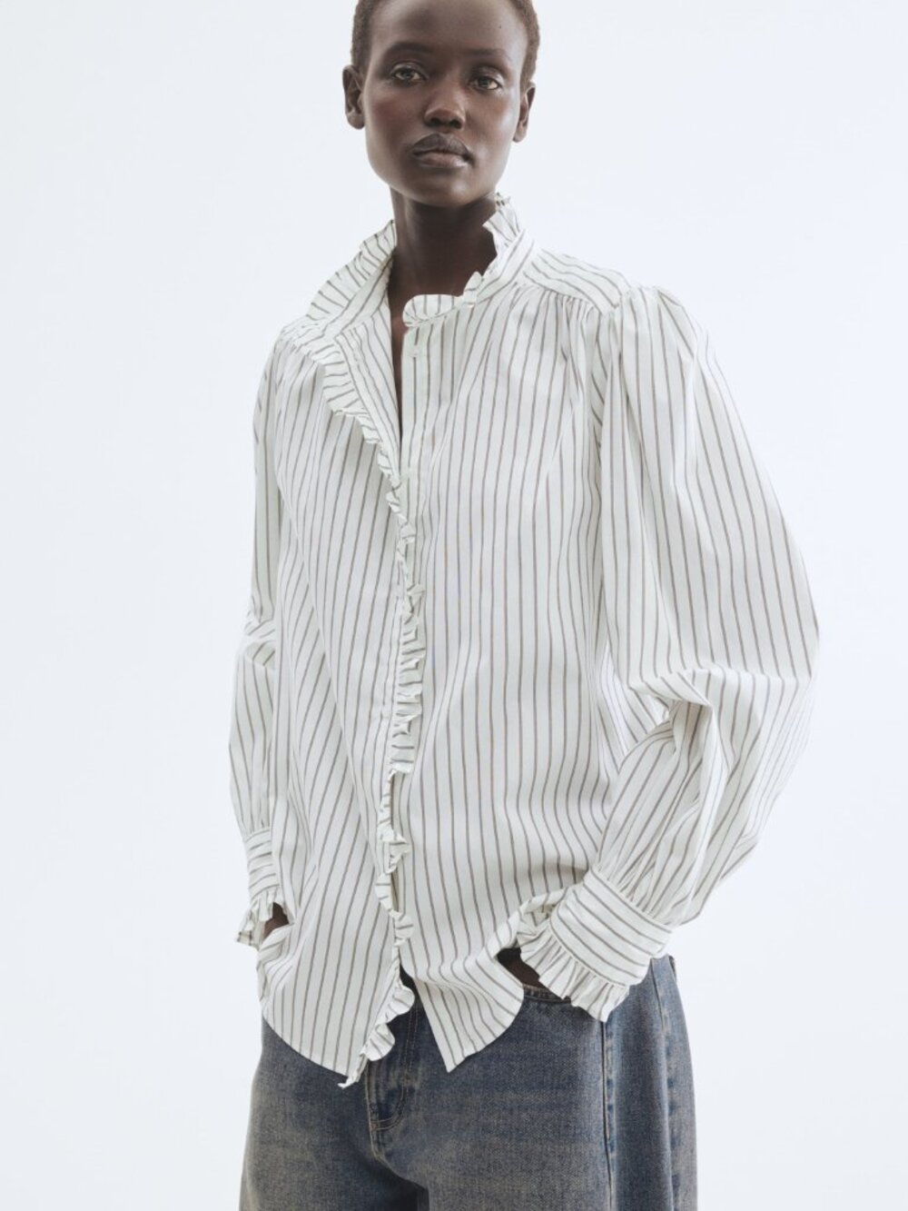 H&M Ruffle Trimmed Blouse - Picture 8 of 8